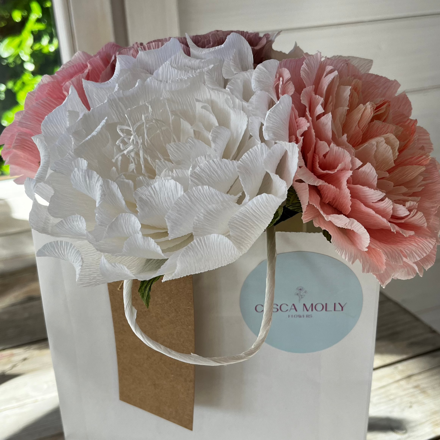 Crepe Paper Flowers Bouquet of Five