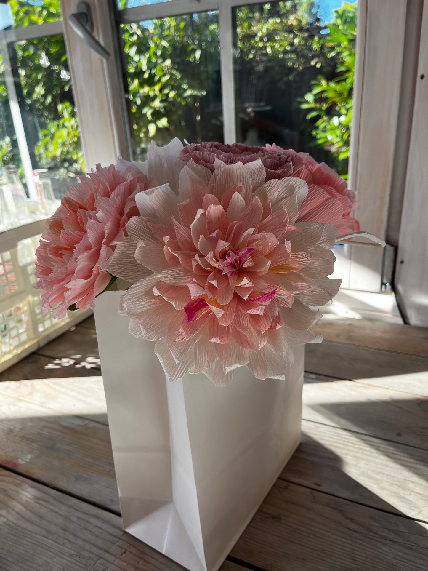 Crepe Paper Flowers Bouquet of Five