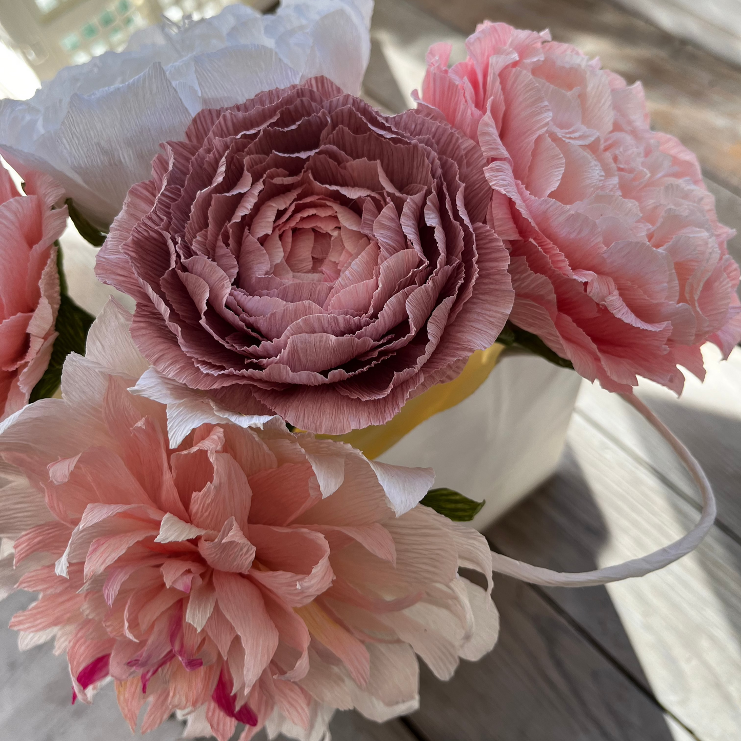 Crepe Paper Flowers Bouquet of Five