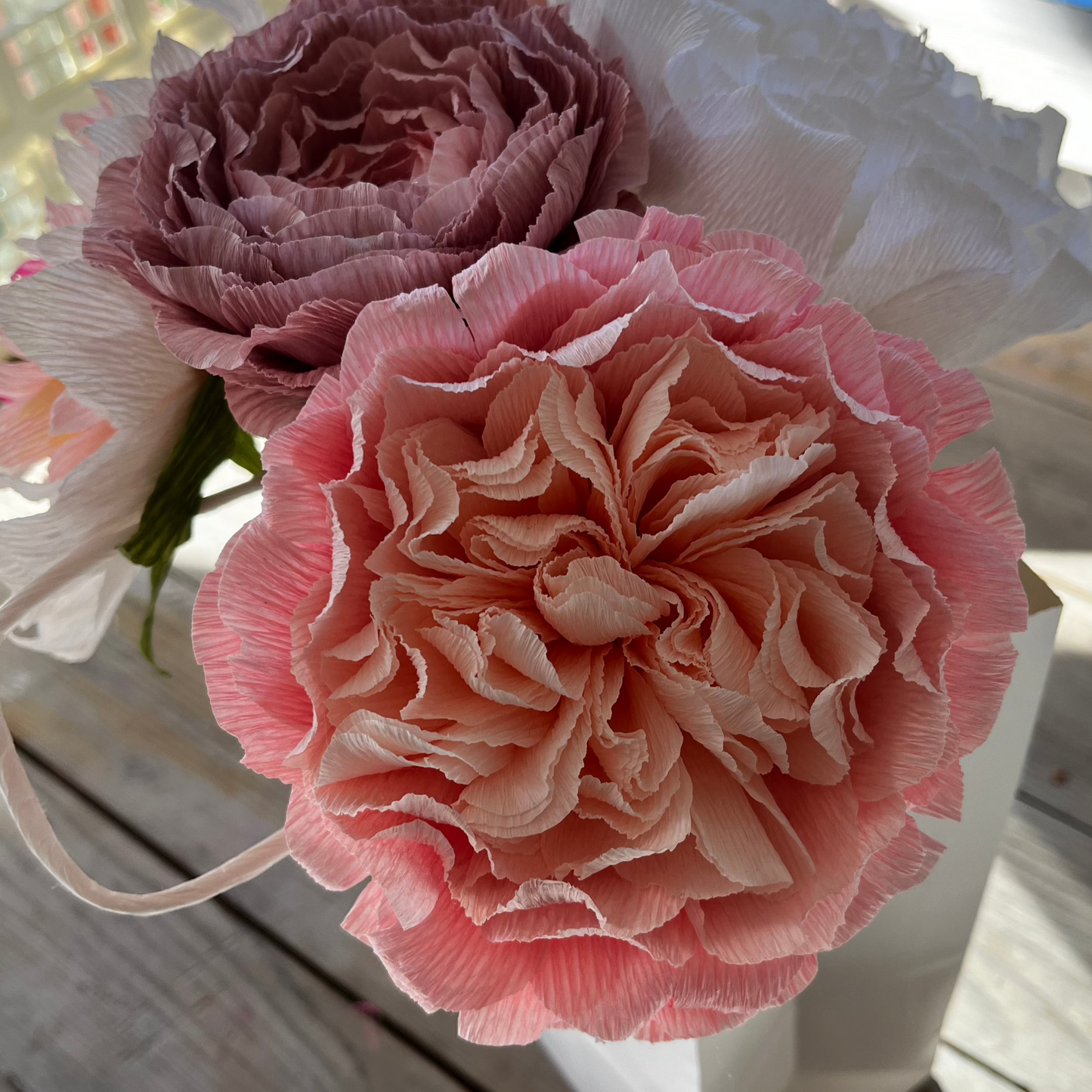 Crepe Paper Flowers Bouquet of Five