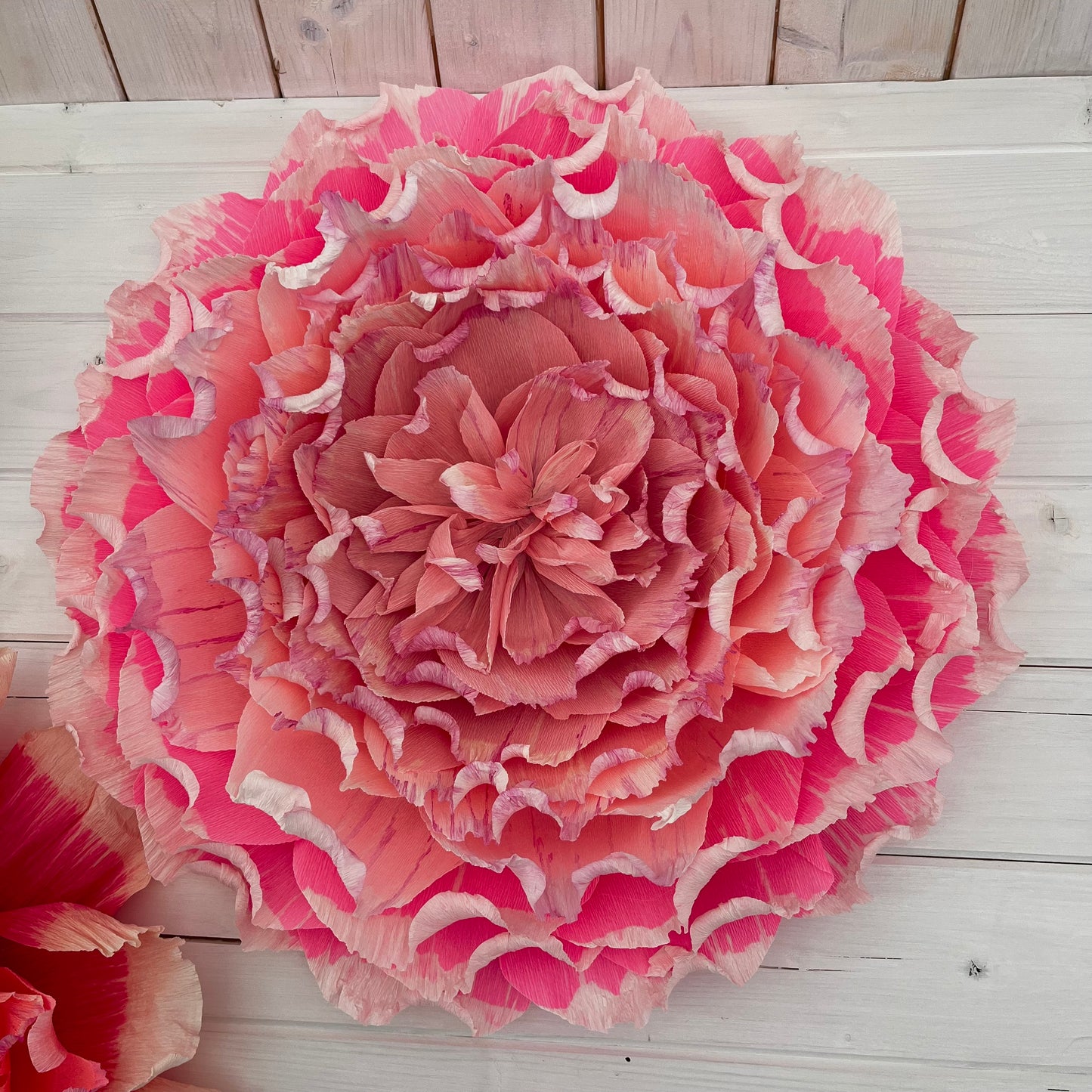 Large Crepe Paper Flower Pink 70cm