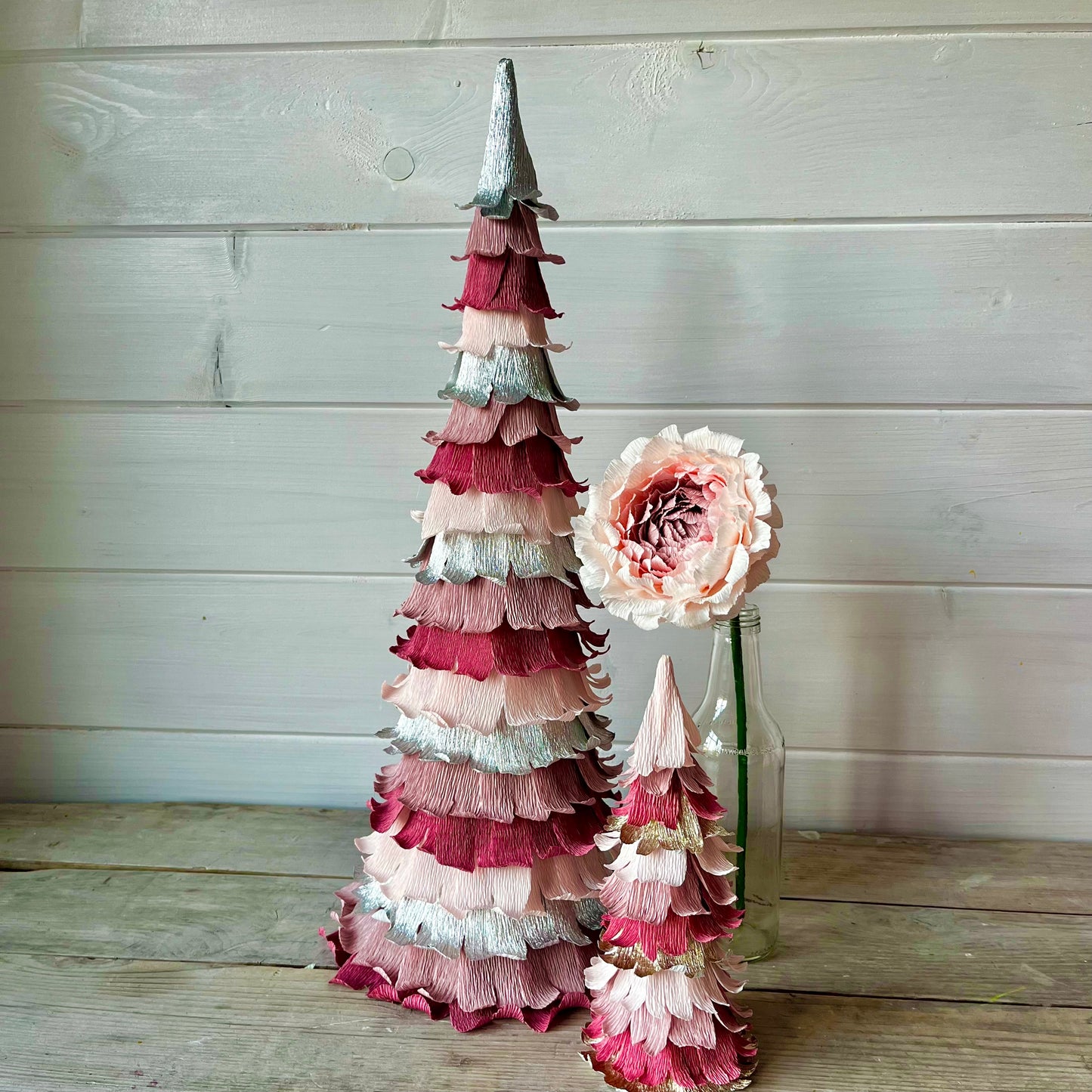 Crepe Paper Christmas Tree 50cm