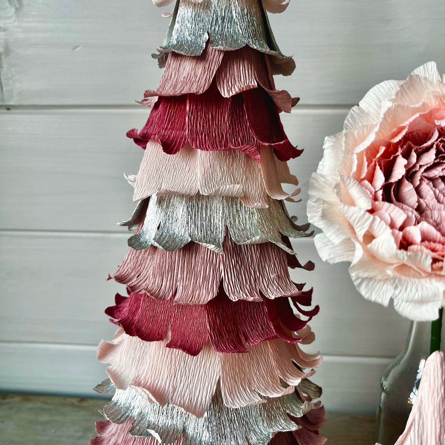 Crepe Paper Christmas Tree 50cm